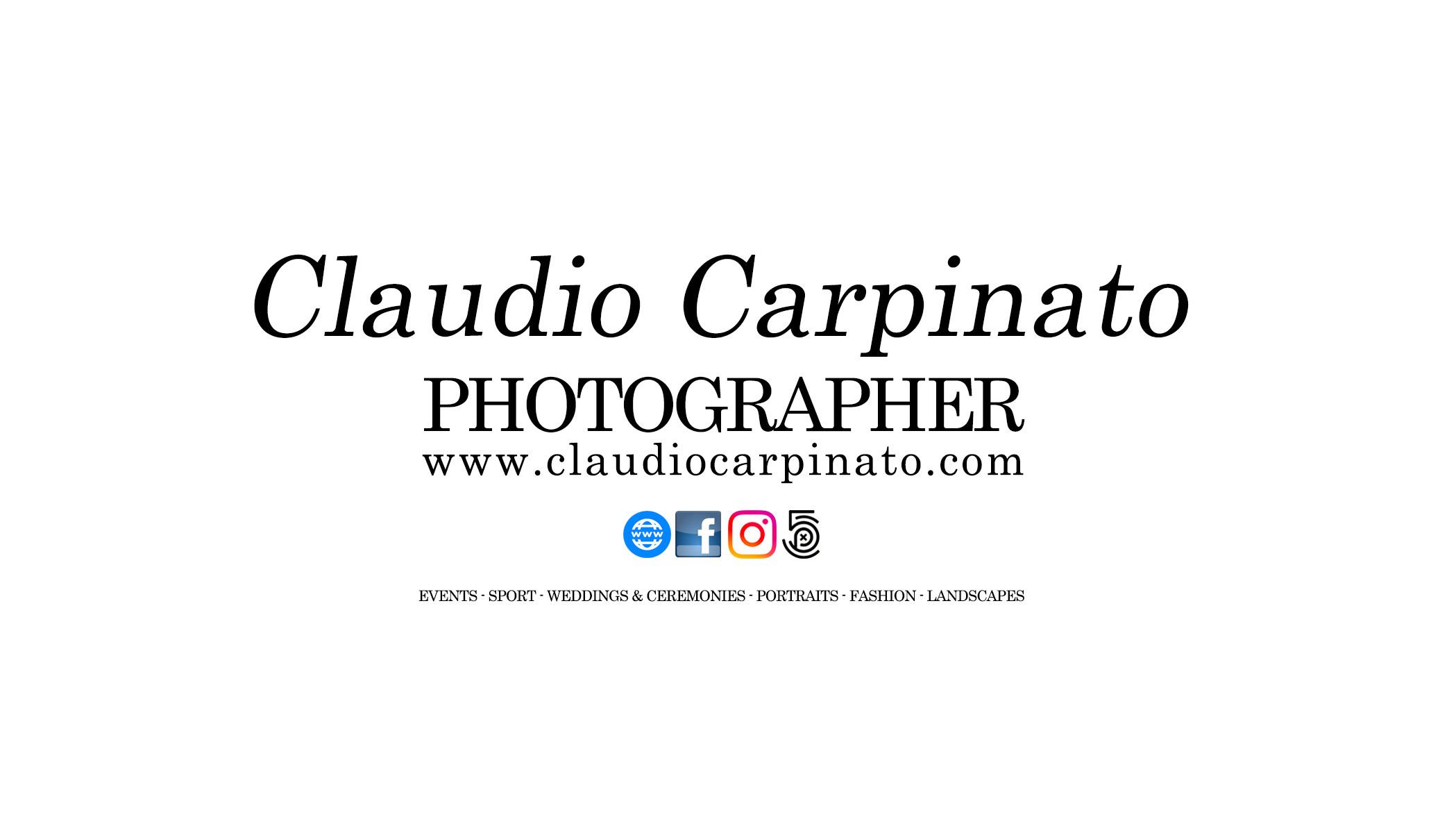 Claudio Carpinato, freelance photographer