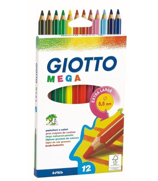 GIOTTO MEGA 12 PASTELLI EXTRA LARGE