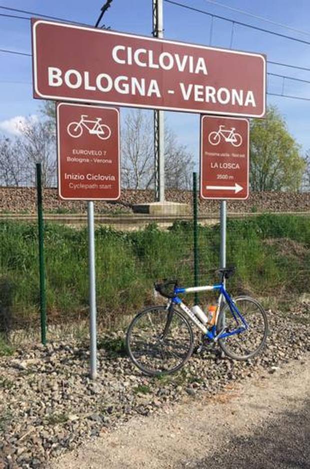 Ciclovia del sole, completata la Mirandola-Bologna. Merola: di fatto fino a Verona. Cassani: "Un gioiello"