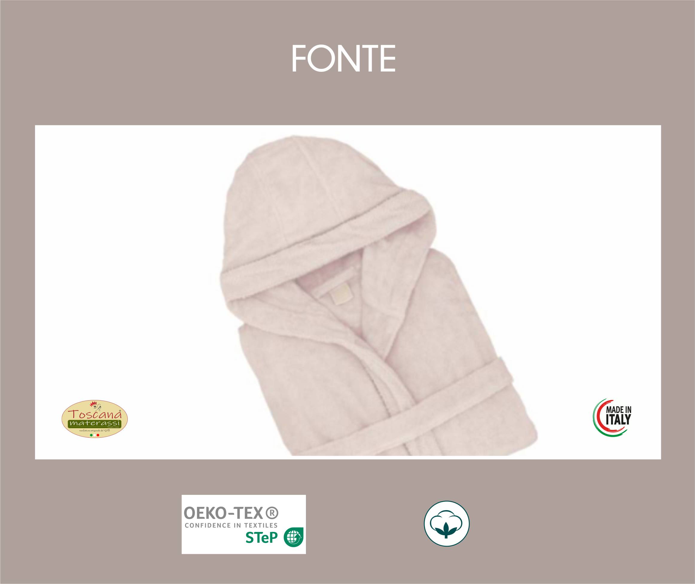 FONTE bathrobe 100% pure cotton