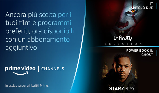 Prime Video Channels di Amazon è ora disponibile anche in Italia