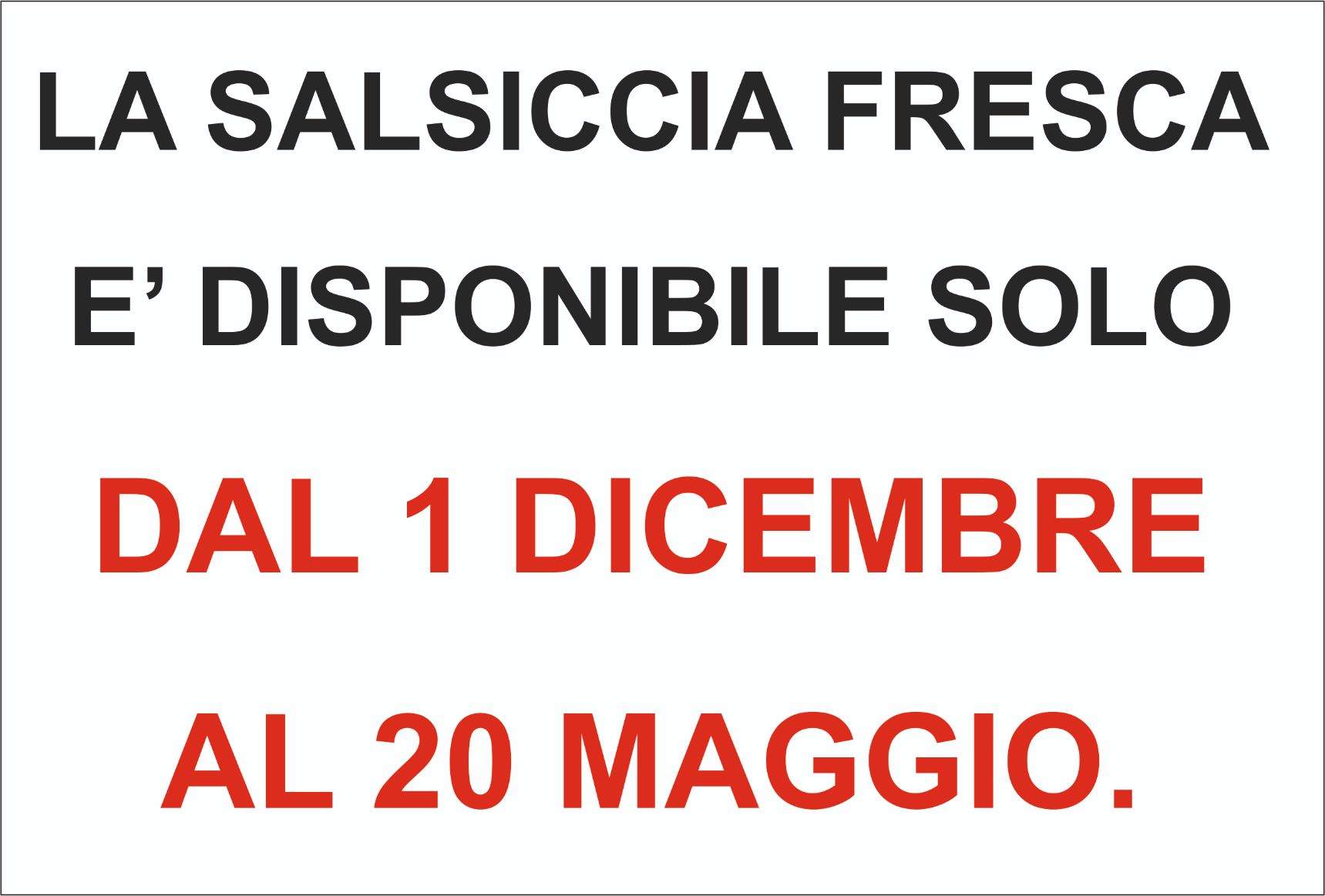 Salsiccia fresca calabrese (dolce o piccante) 5 kg