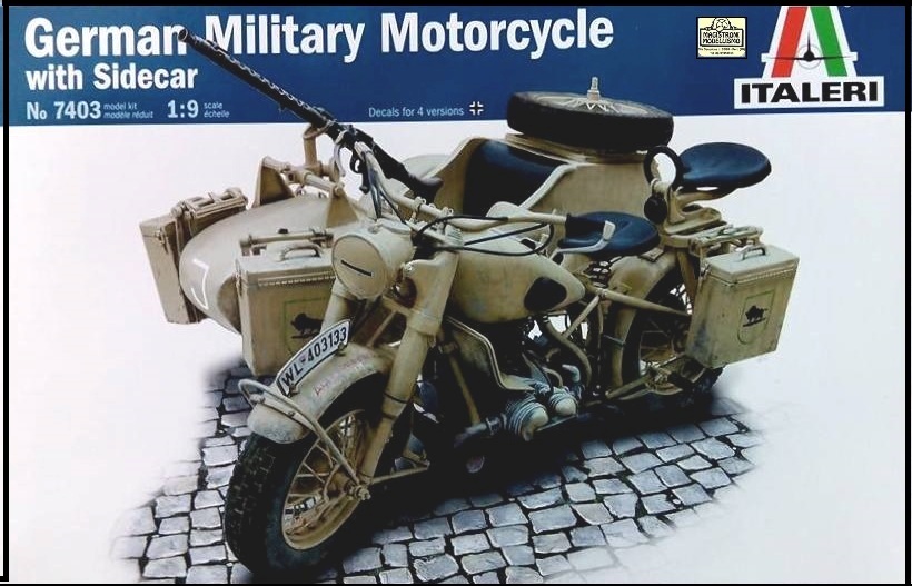 GERMAN  MILITARY MOTORCYCLE with sidecar