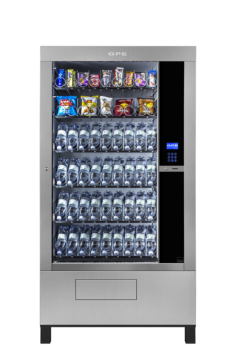 Gpe 50 il più grande della gamma refrigeratore per vendita di snack bibite versione anche blindato
