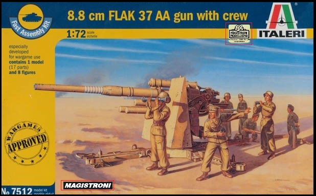 8.8 cm Flak 37 with crew