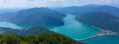 ponte di gelide lago di Lugano, ciclismo lago di como e val d'intelvi