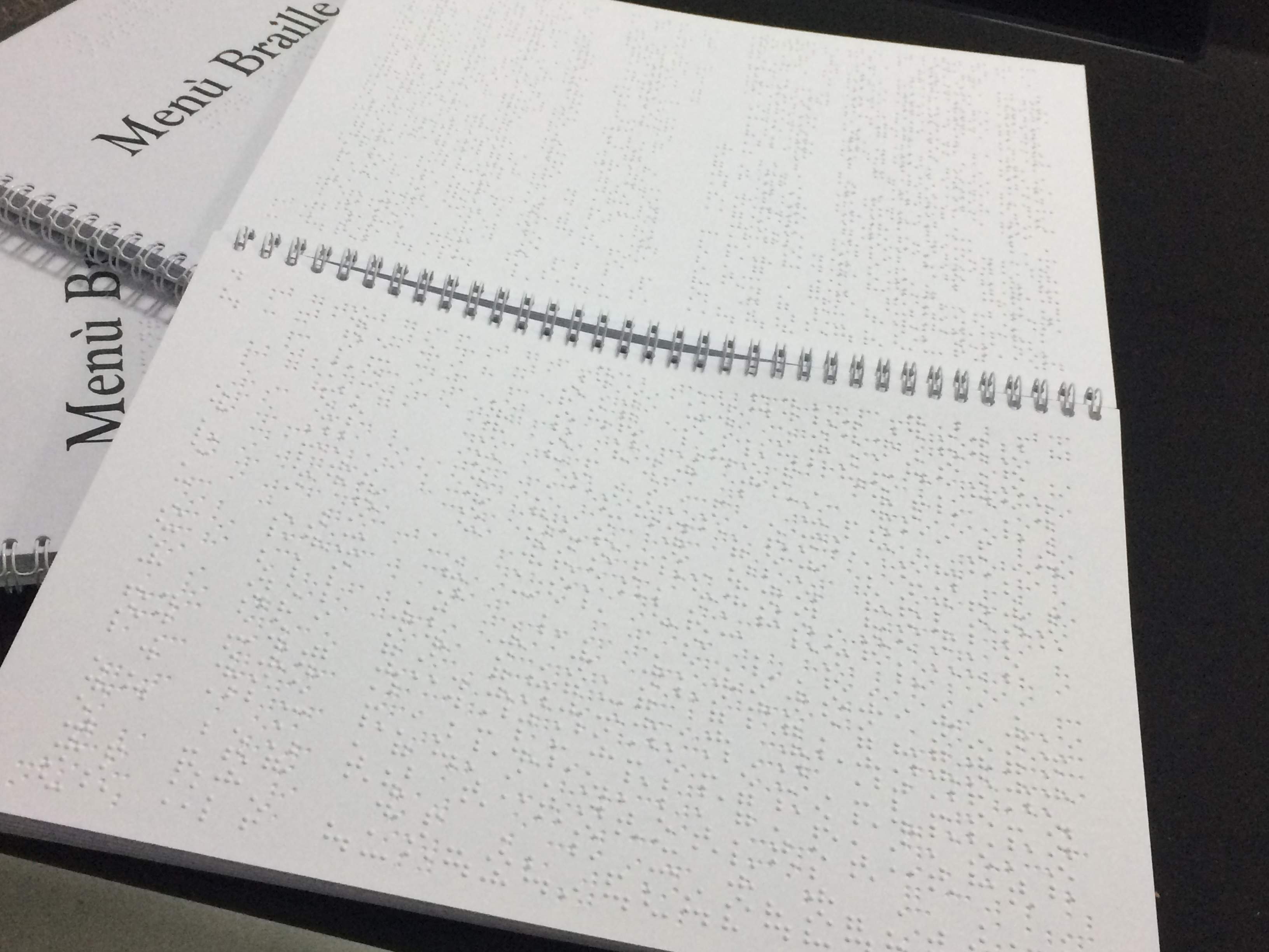 Menù Braille