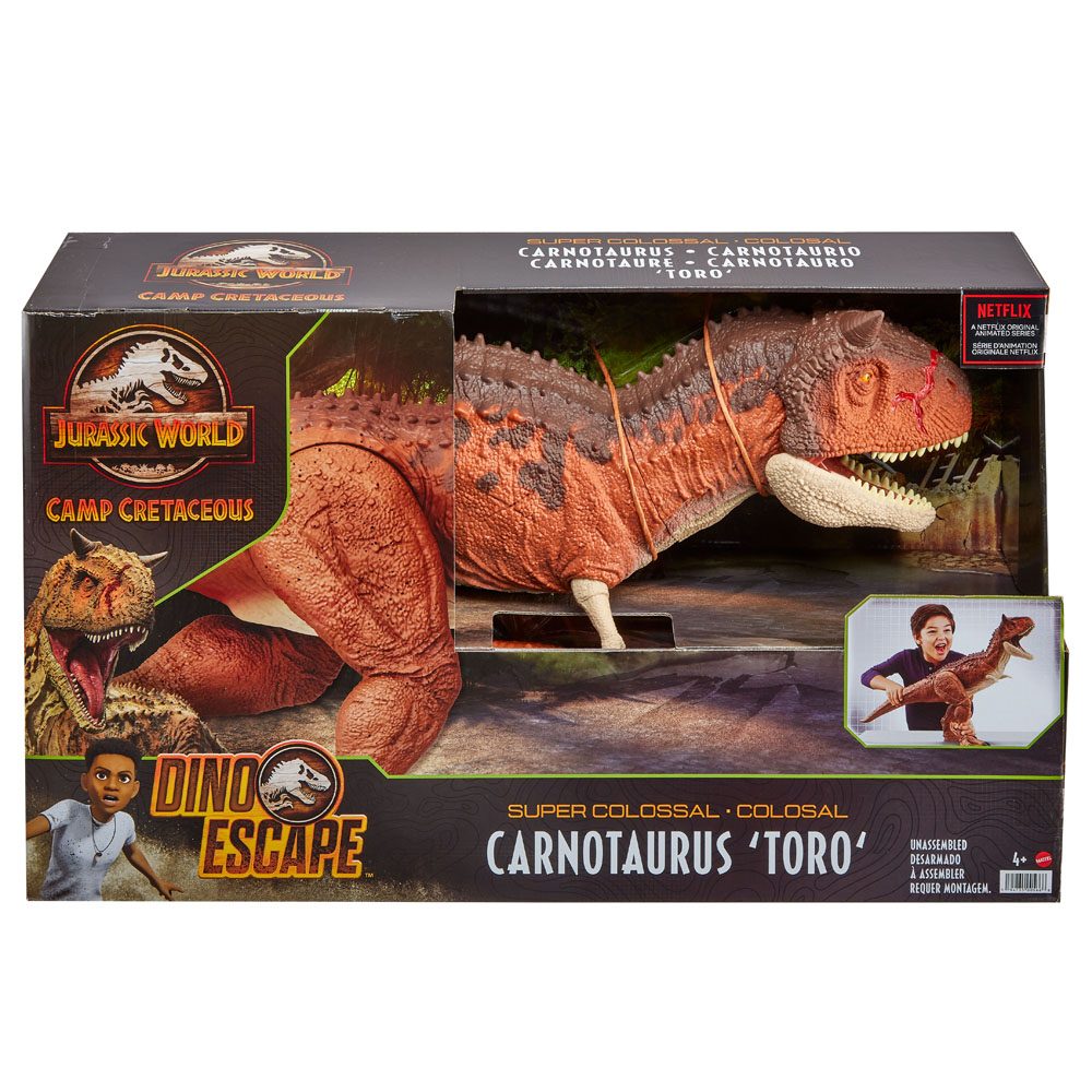 Jurassic World Camp Cretaceous Action Figure Super Colossal Carnotaurus Toro 41 cm