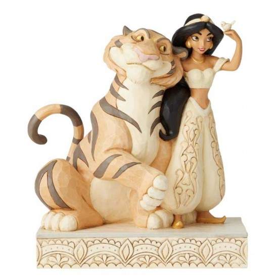 Jasmine e Raja con abito bianco 19 cm Disney Traditions 6002817