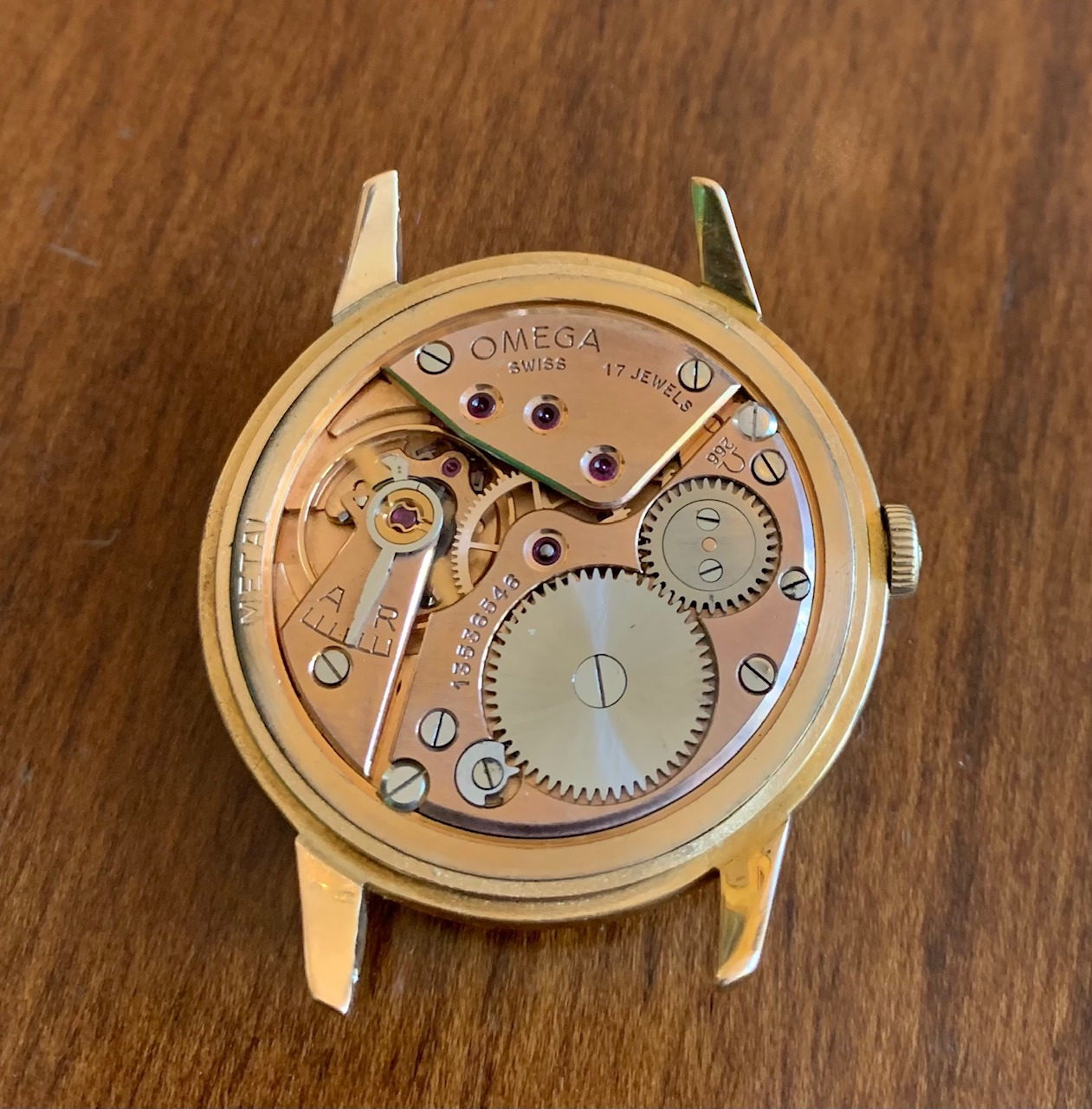 Vintage anni 50/60 , orologio Omega Bump cassa in oro