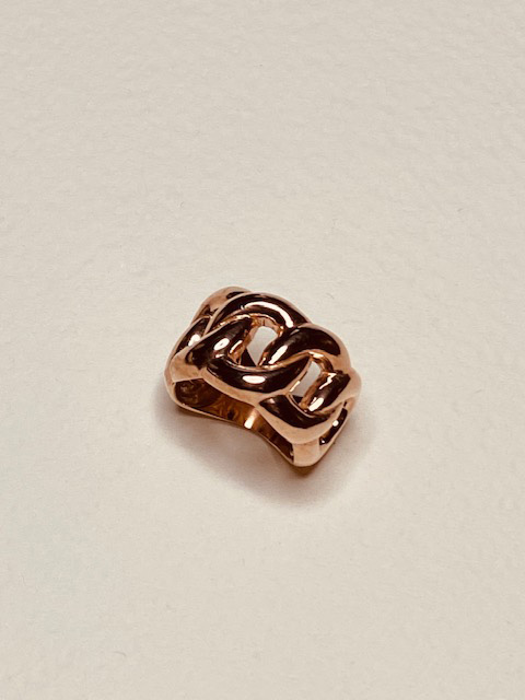 Collezione "oro" anello catena in oro rosa