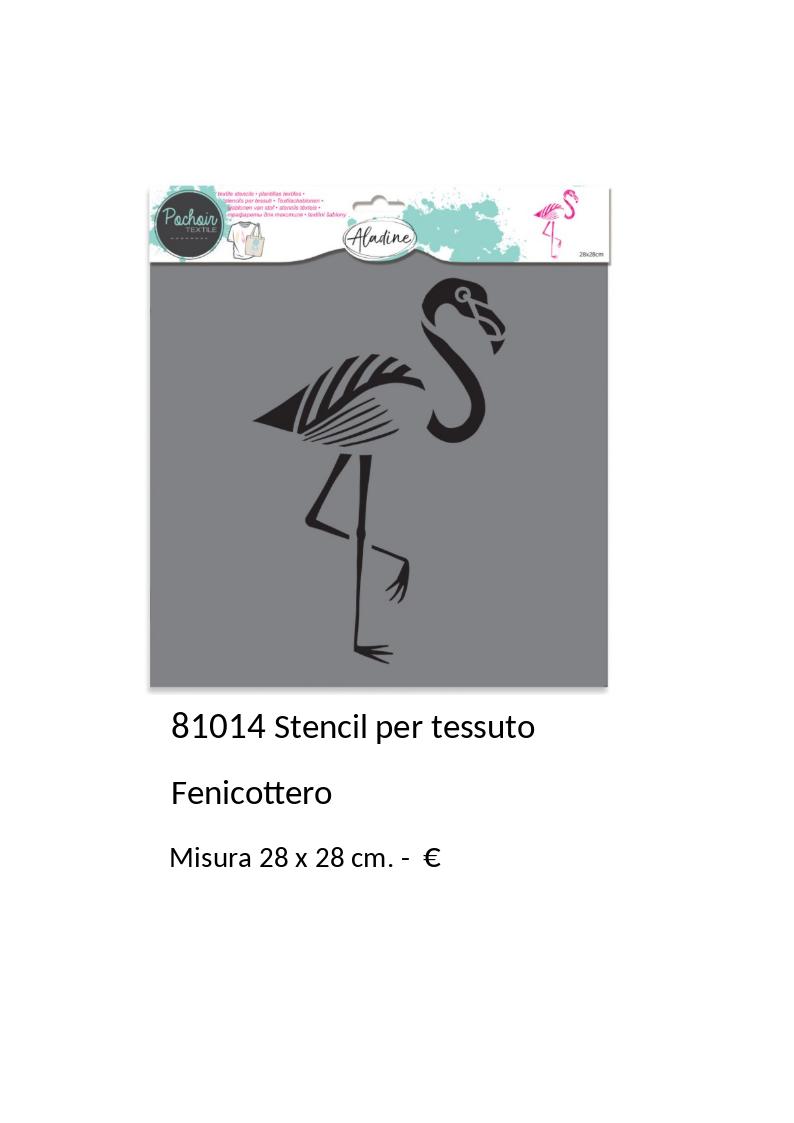 Stencil - 81014 Fenicottero (Misura 28x28 cm)