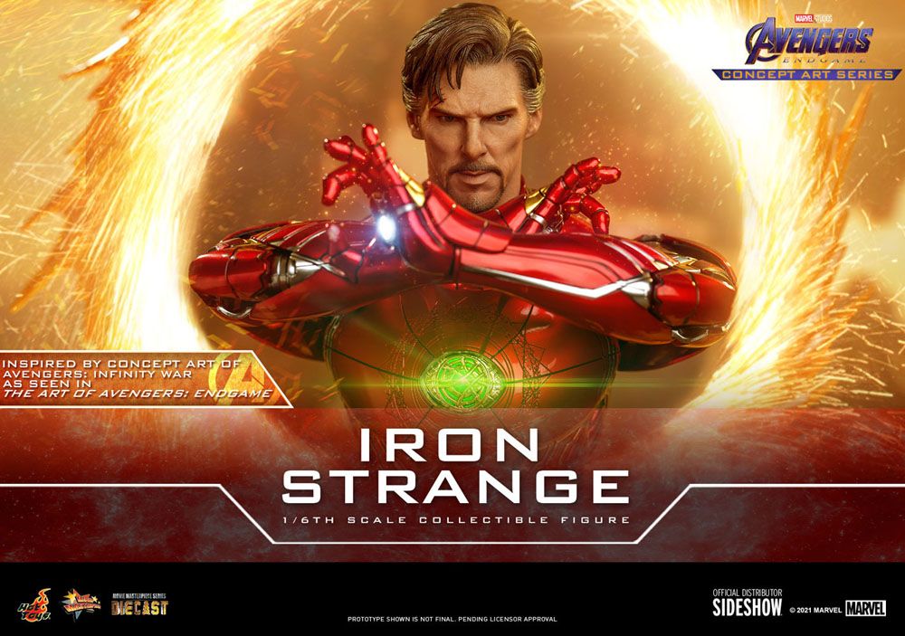 HOT TOYS Avengers: Endgame Concept Art Series PVC Action Figure 1/6 Iron Strange