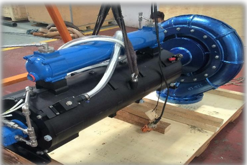electric hydraulic water pump pompa elettrica idraulica per veicolo subacqueo