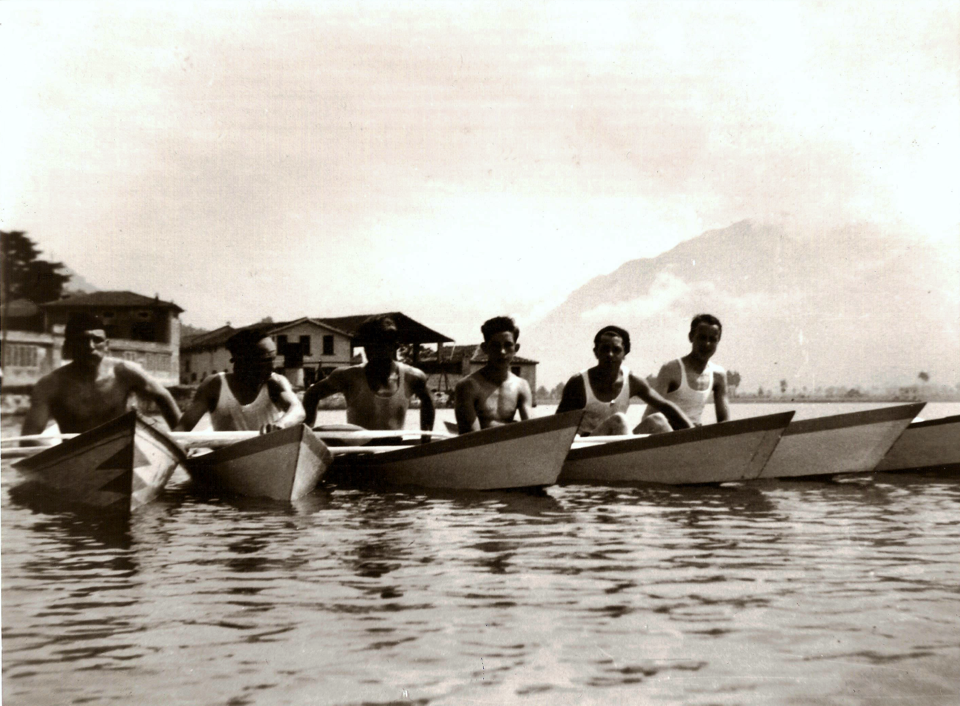 Lovere 1932 - Amici in sandolino.
