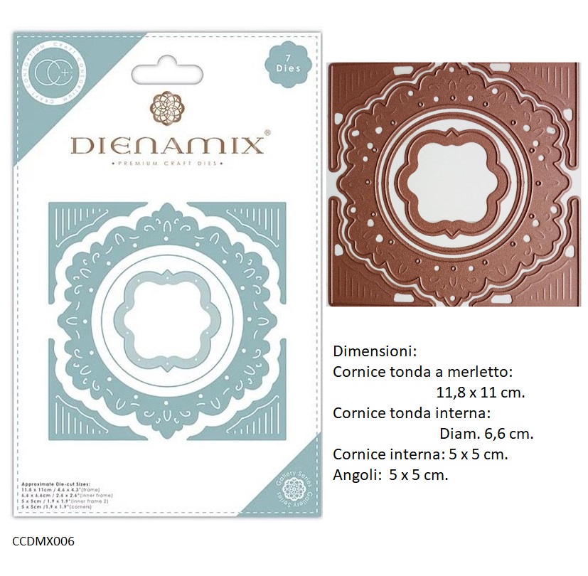 Fustelle coordinate DIENAMIX - "Cerchio decorato" Rif. CCDMX006