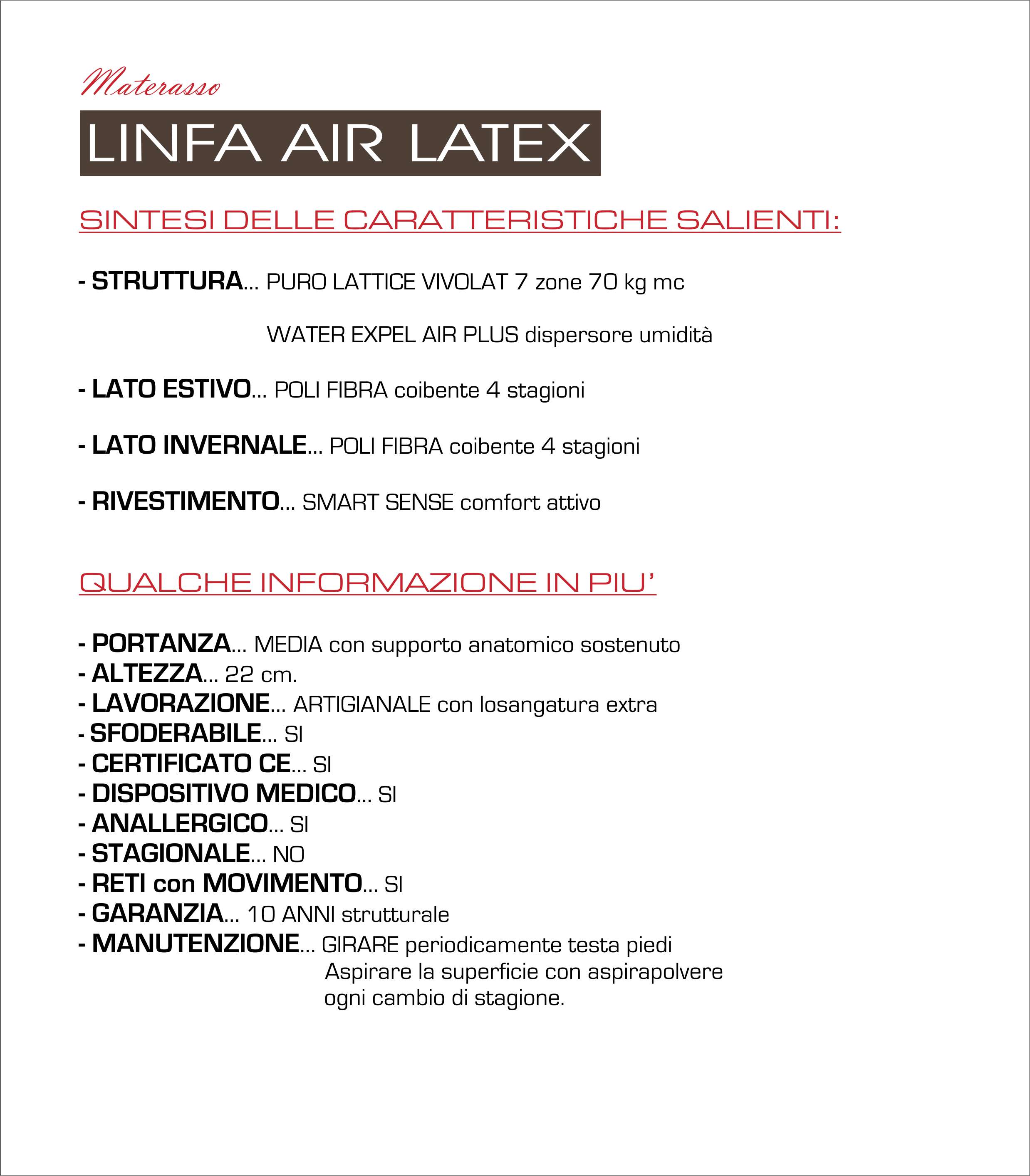 Linfa Air Latex