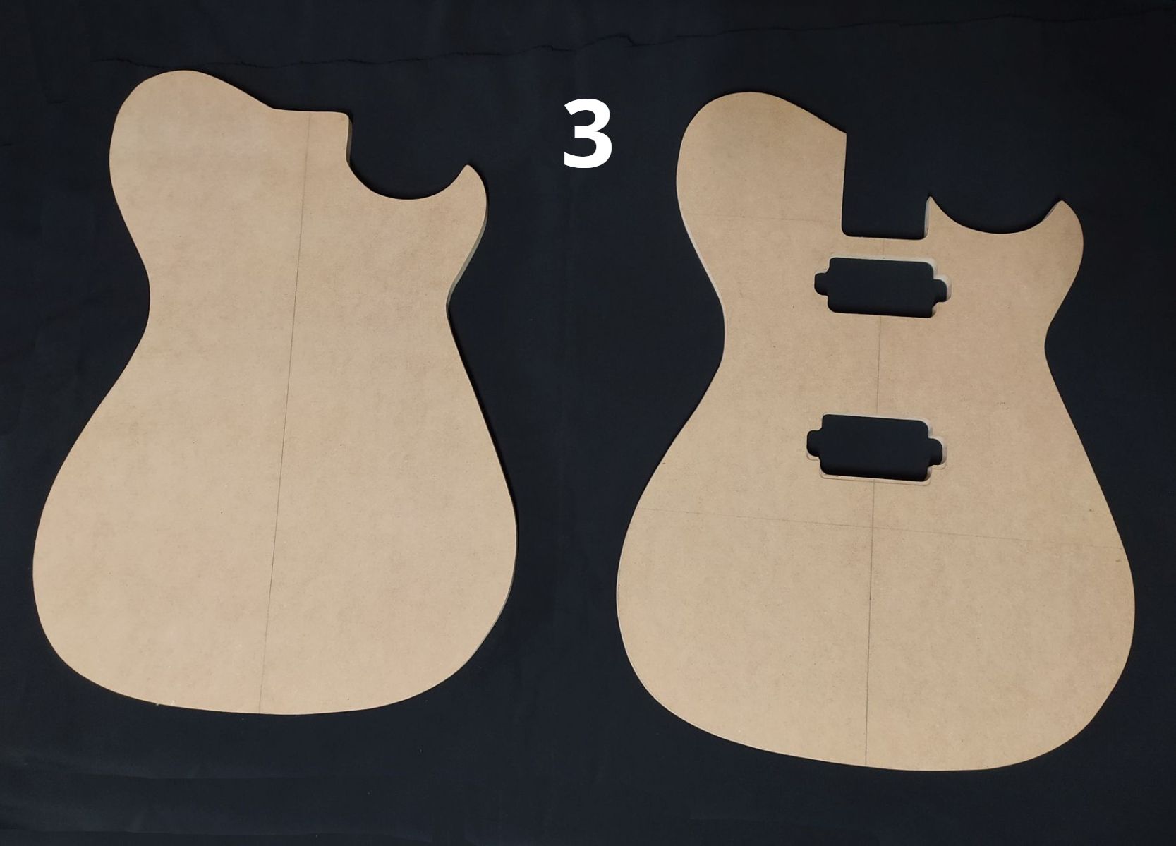 Unvollendeter MOGANO CHITARRA corpo intrigante chitarra corpo per st e 