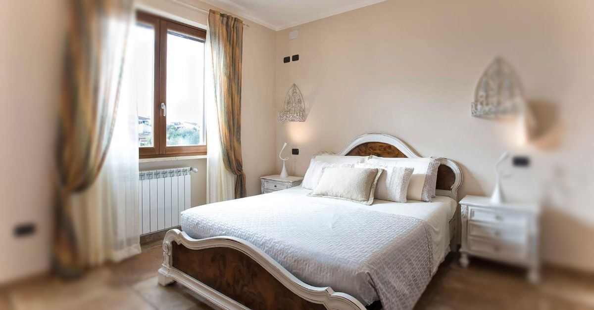 camera da letto villa Malvasio Sassari, elegante camera 3