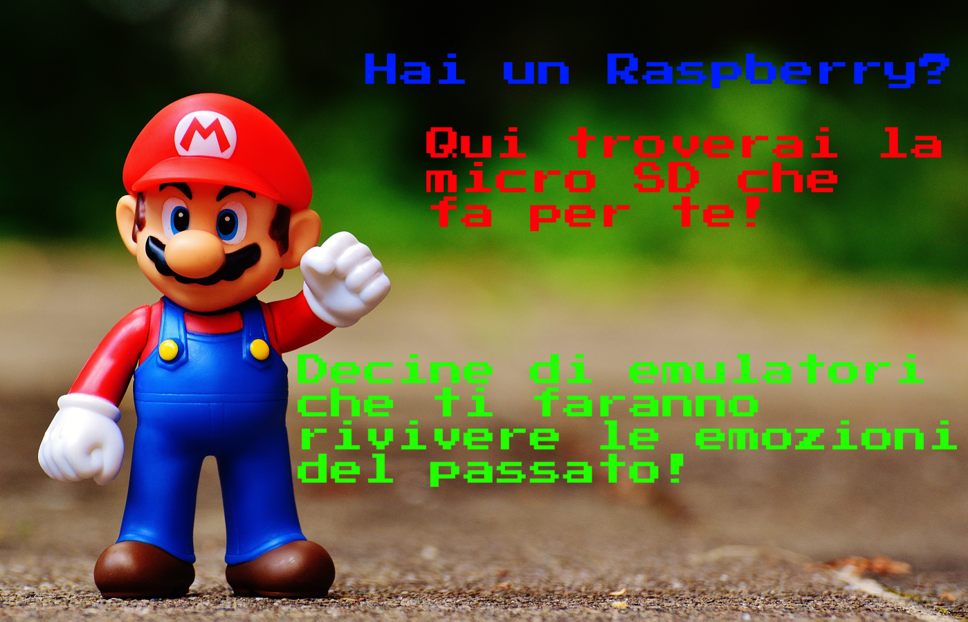 Raspberry PI vecchi giochi Mario