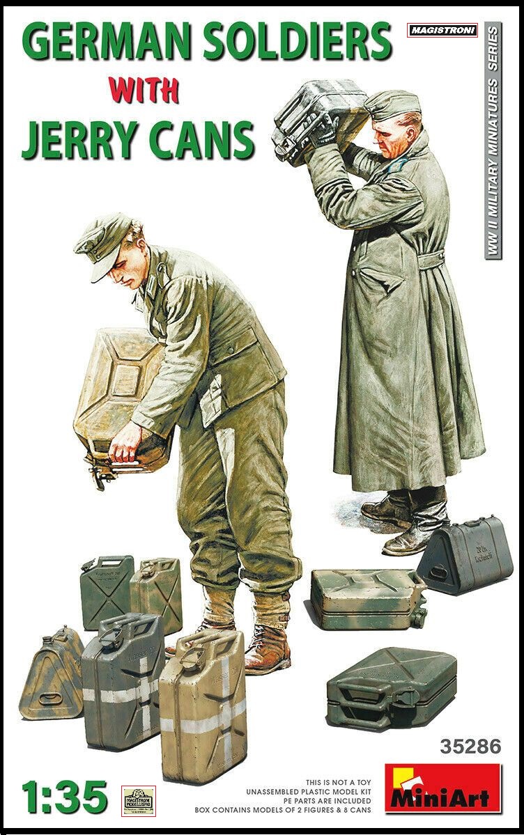 GERMAN SOLDIERS With JERRY CANS