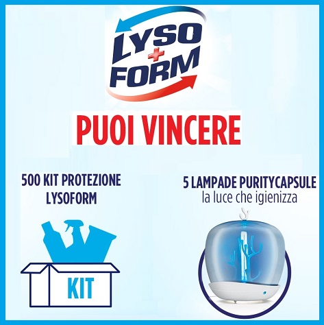 Vinci kit Lysoform “LA PROTEZIONE È DI CASA”