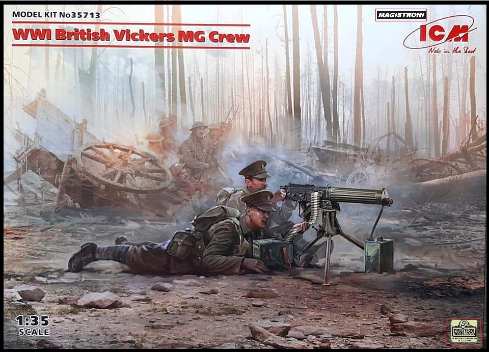 WWI BRITISH VICKERS MG CREW