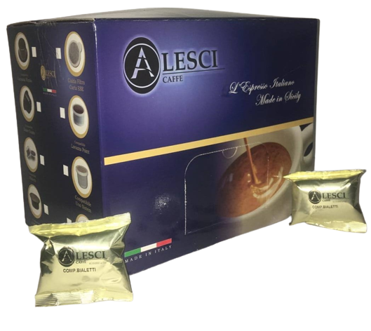 400 capsule Alesci Caffè miscela oro compatibili Bialetti