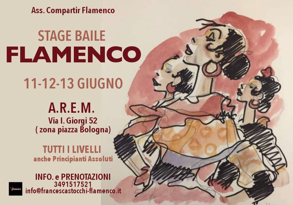 giugno flamenco a Roma in presenza e in bellezza, è il tuo momento