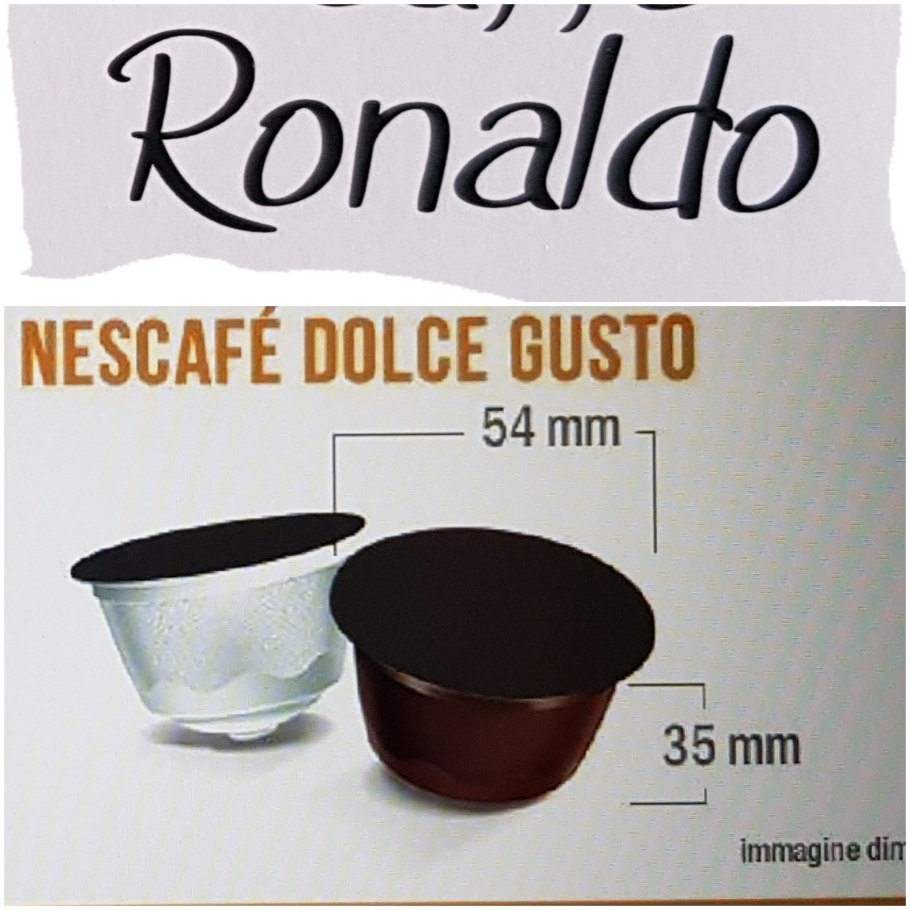 Caffè Ronaldo 96 DOLCE GUSTO Se paghi 2, kit regalo - Sped. o consegna a Palermo incl. - € 0,26 cap