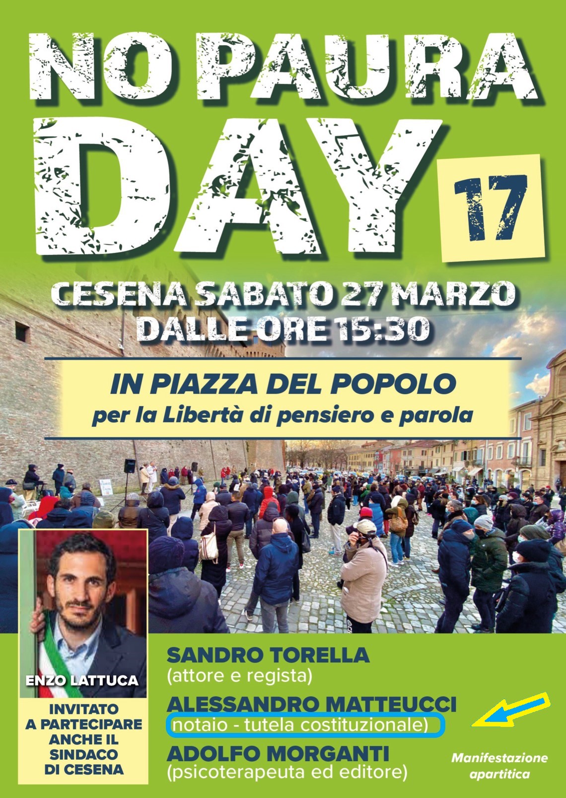 Tutela Costituzionale al NO PAURA DAY 17 a Cesena