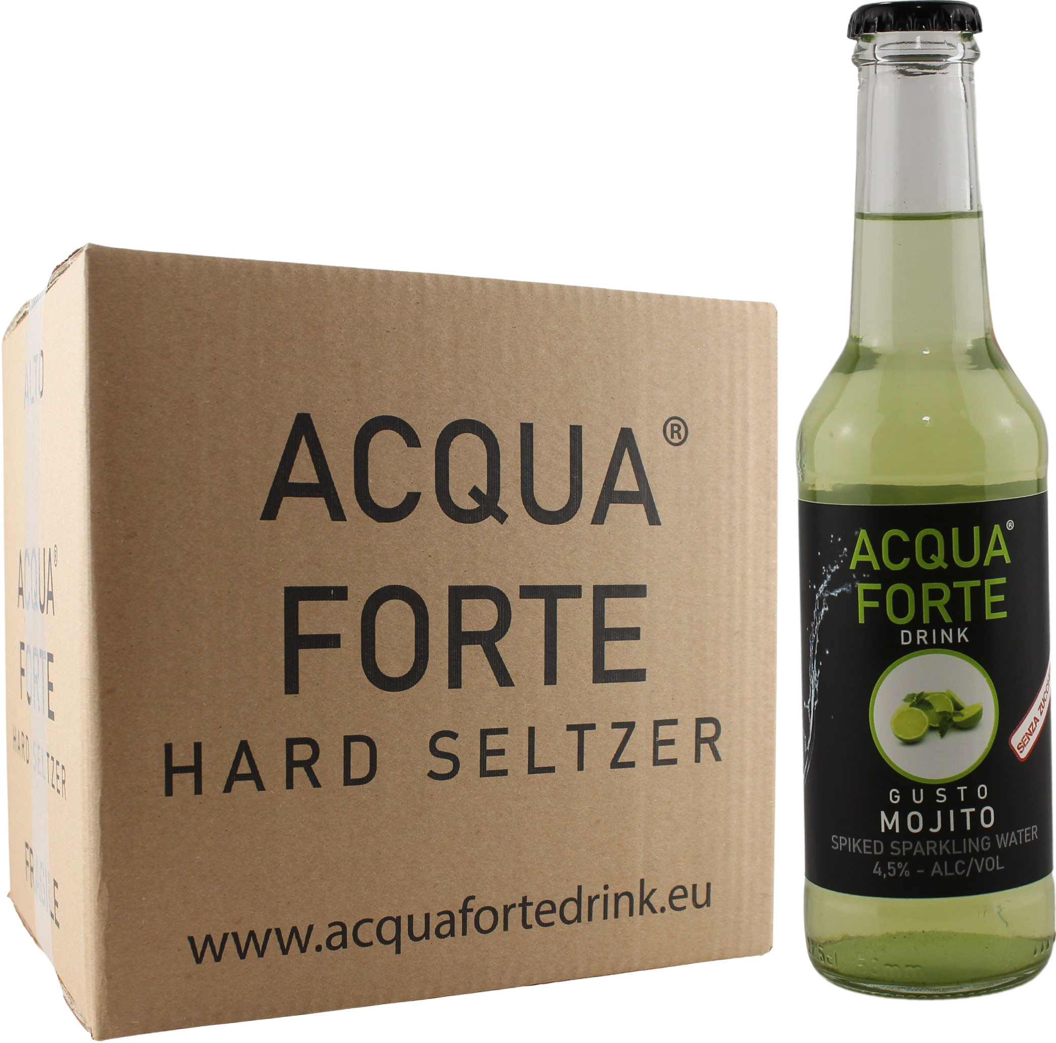 ACQUA FORTE - HARD SELTZER APERITIVO ARTIGIANALE - MOJITO - 12 bottiglie da 275 ml