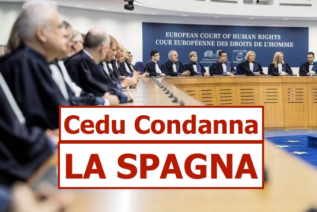 CEDU CONDANNA LA SPAGNA