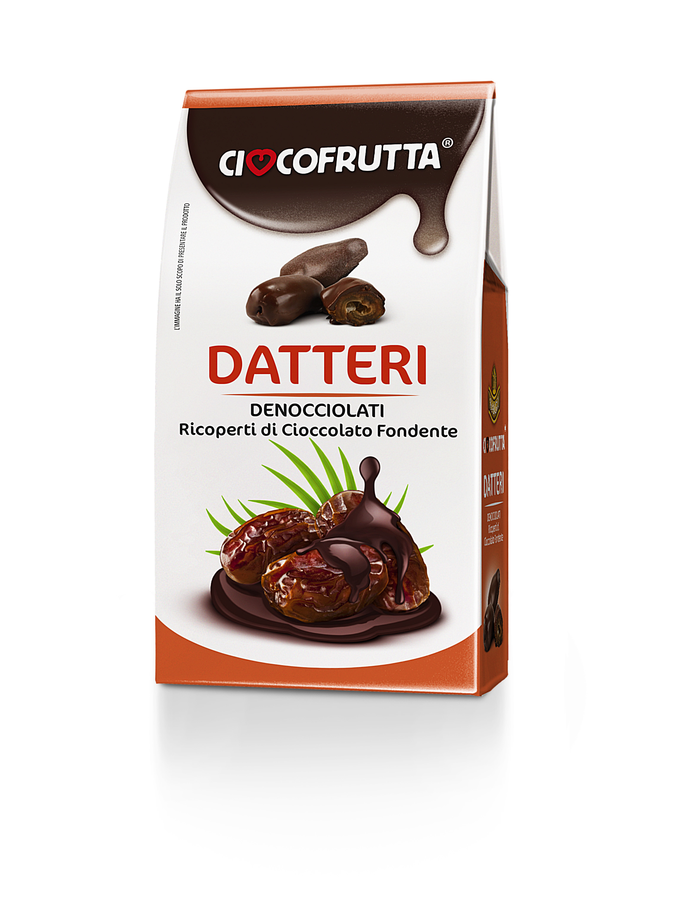 Datteri denocciolati naturali ricoperti di cioccolato fondente gr. 100