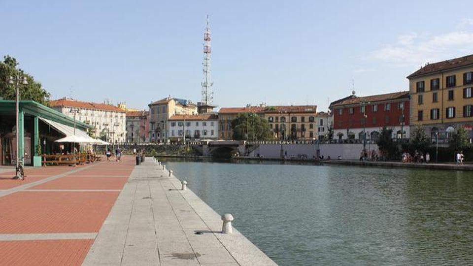 durante il 1800 la Darsena di Milano era uno dei porti più fiorenti di tutta Italia