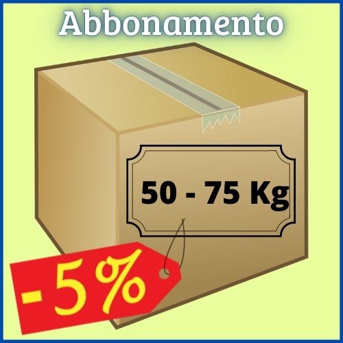 Abbonamento spedizioni italia 50 - 75 Kg (5-20 sped.)