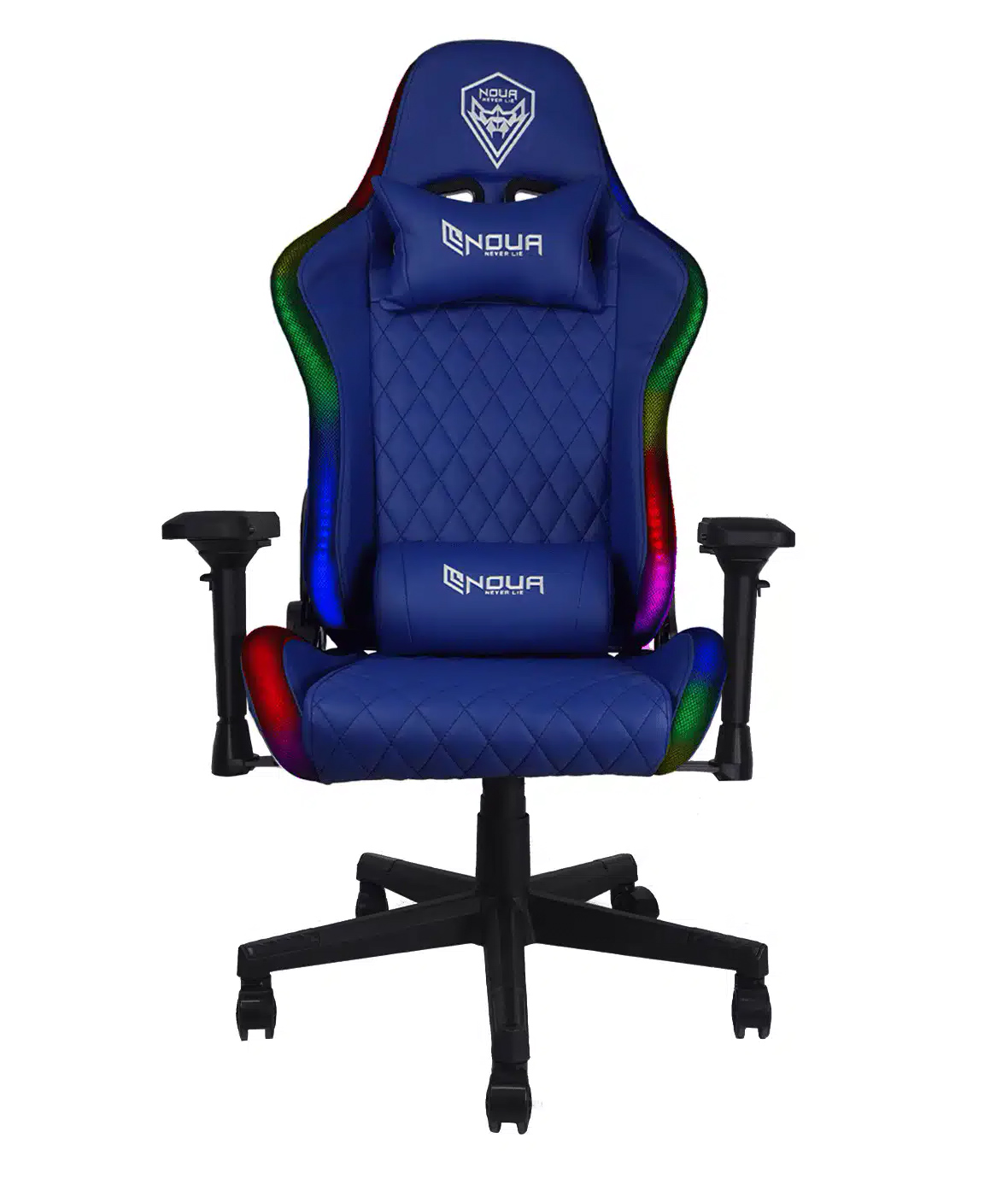 POLTRONA GAMING NOUA MAO M9 BLU RGB POGGIA TESTA E CUSCINO BRACCIOLI 4D