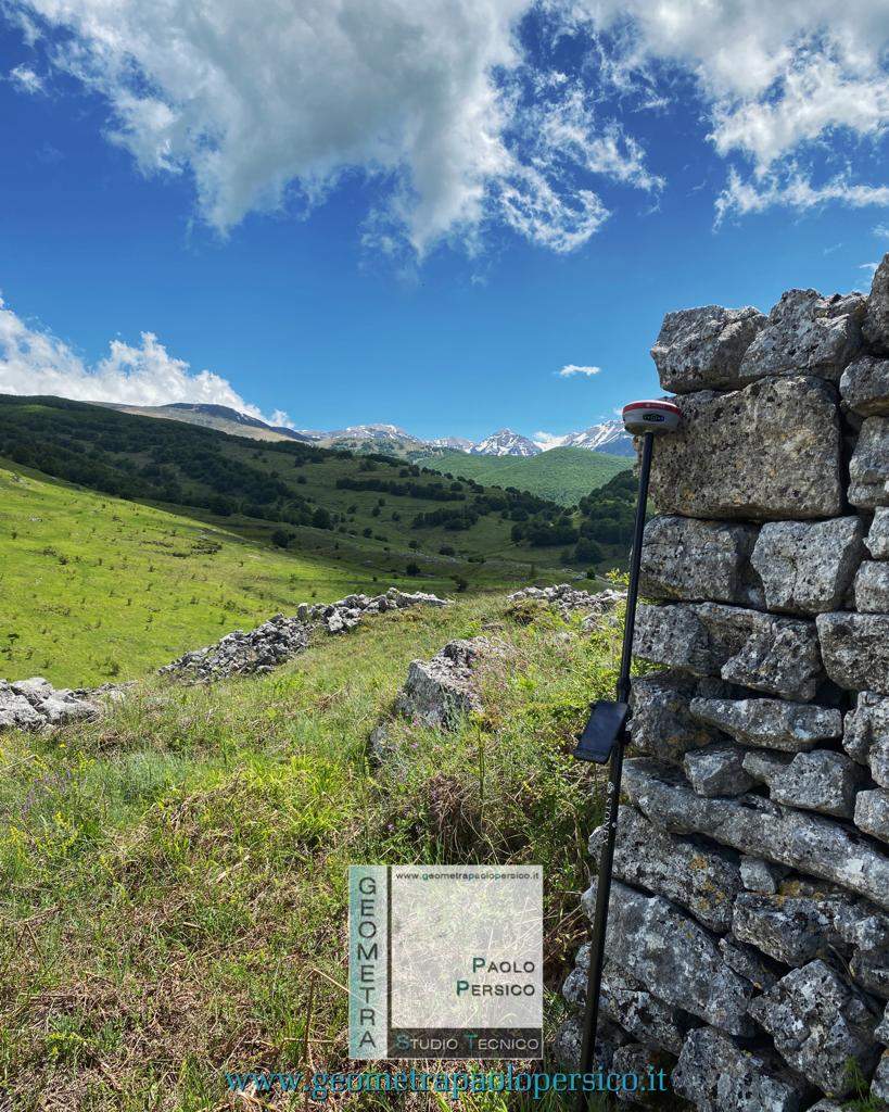 Rilievo opere in pietra a secco nel Parco Nazionale della Maiella