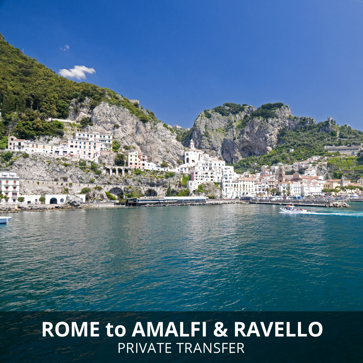 Trasferimento Da Amalfi - Ravello  A Roma o viceversa