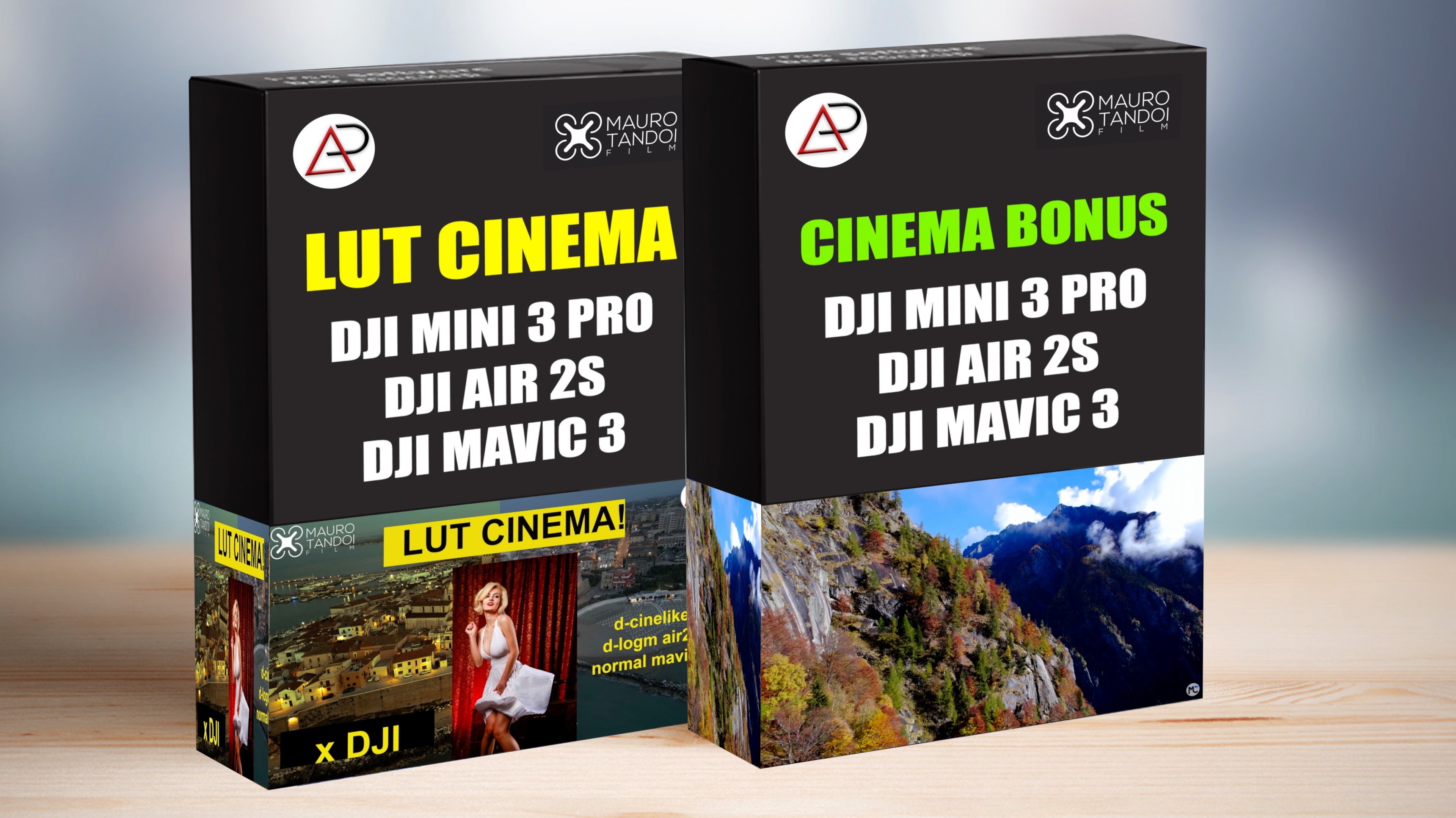 LUT CINEMA COMBO: DJI MINI 3 PRO, DJI AIR 2S, DJI MAVIC 3