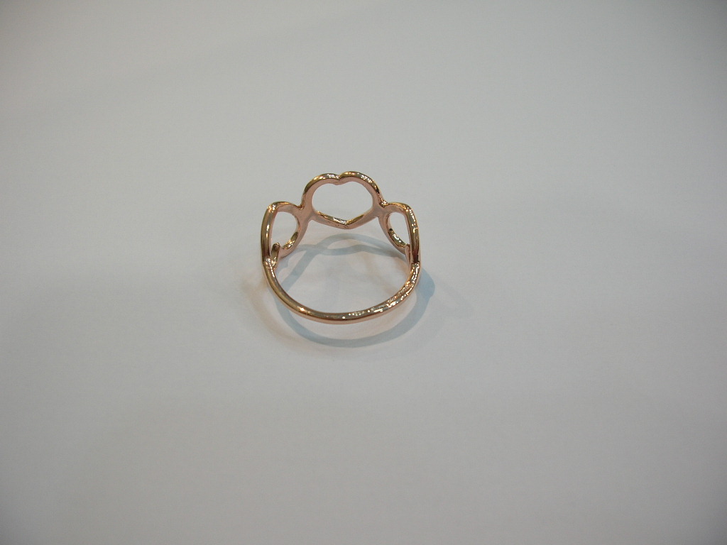 Collezione "Cuori" anello in oro rosa