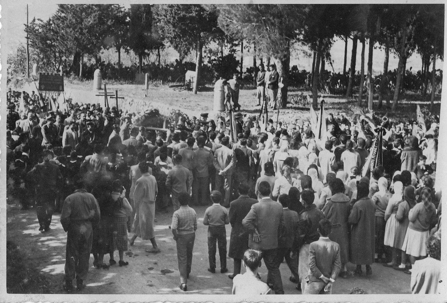 Rientro della salma del caduto dall'Africa settentrionale nell'aprile del 1950