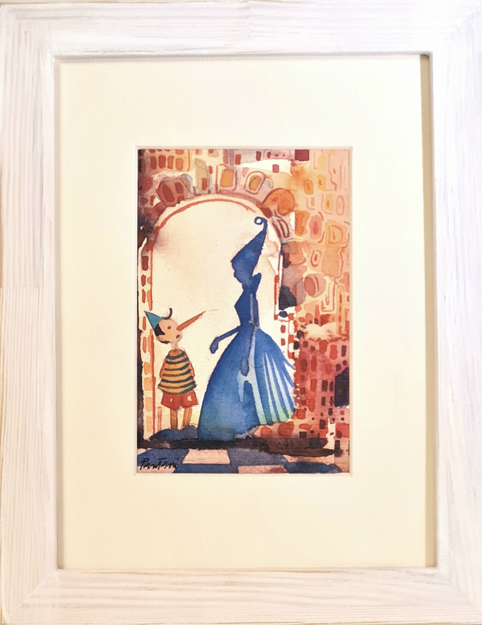 Pinocchio e la Fata con cornice - Pinocchio and the Fairy with frame
