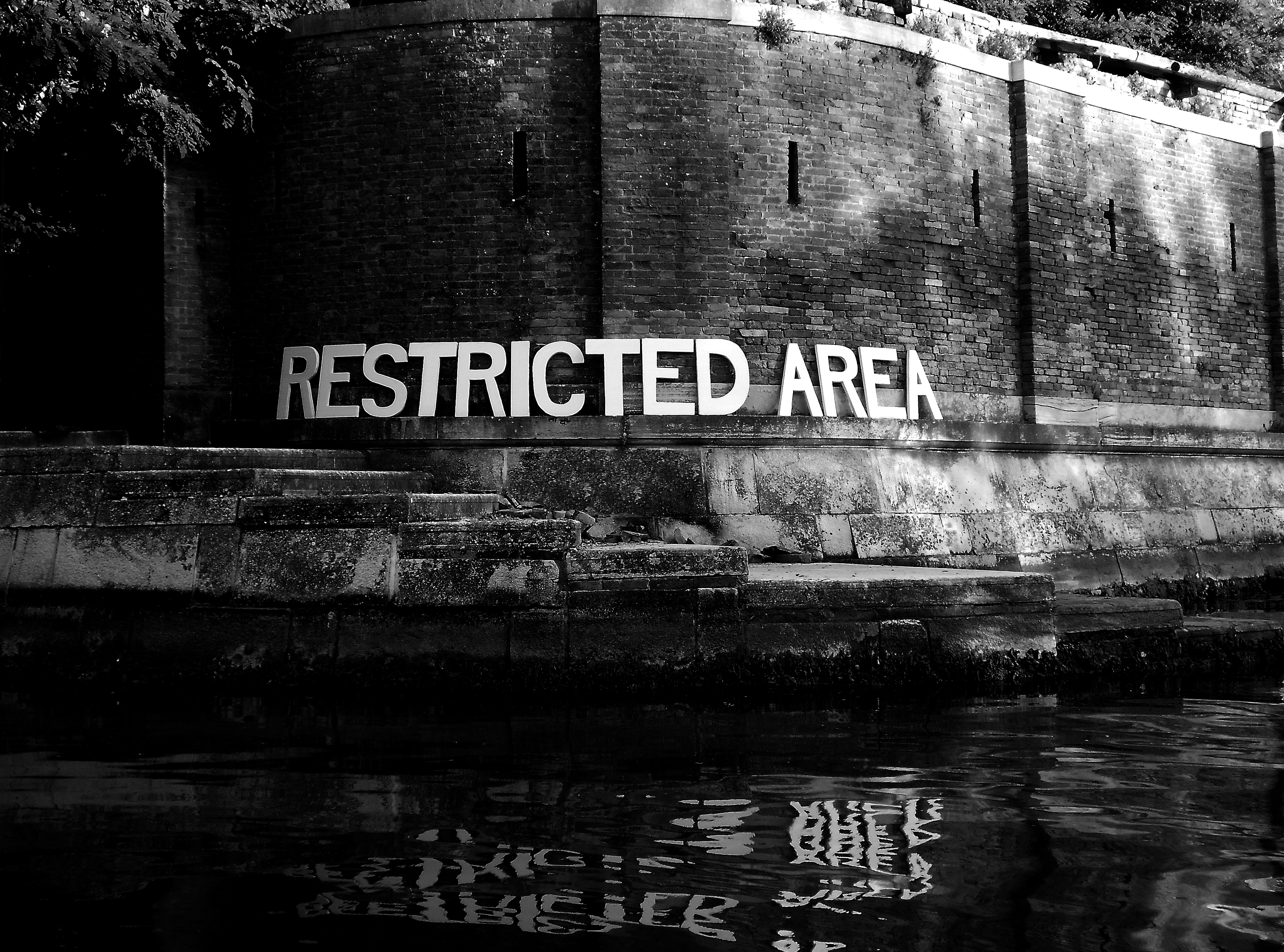 Photo of installation "Restricted Area" courtesy artist Raffaele Vargas