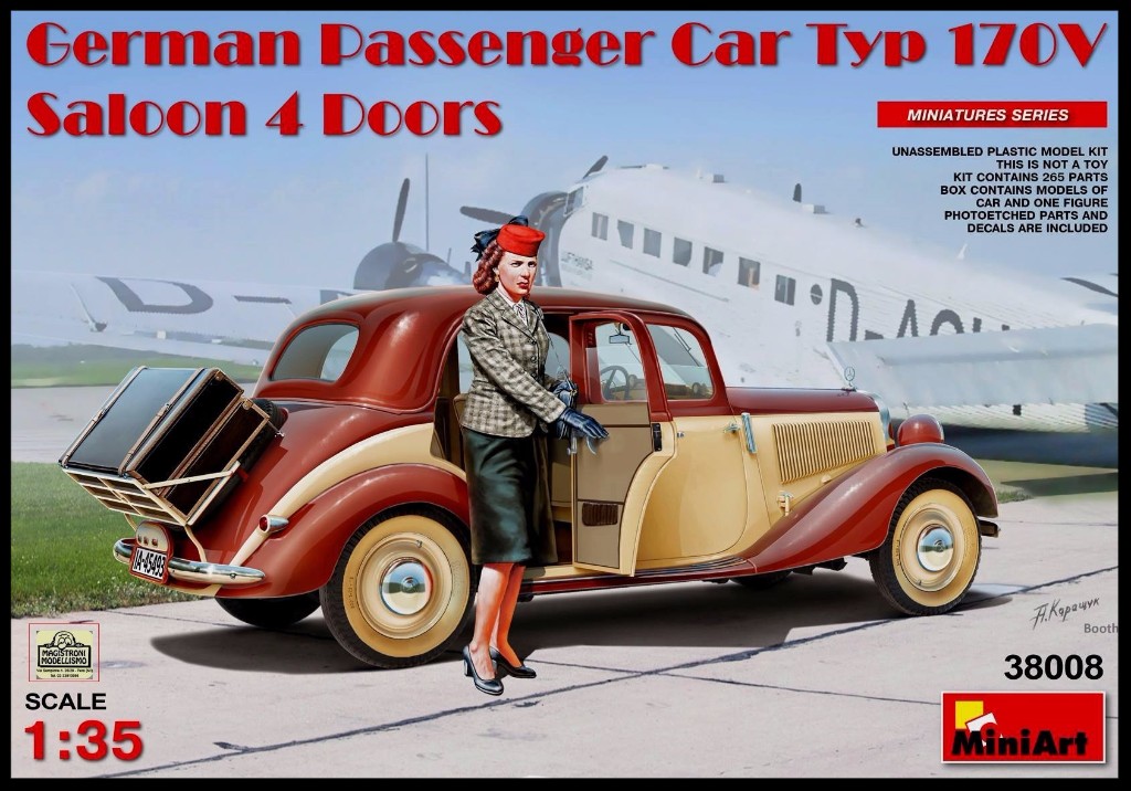 GERMAN PASSENGER CAR TYPE 170V SALOON 4 DOORS