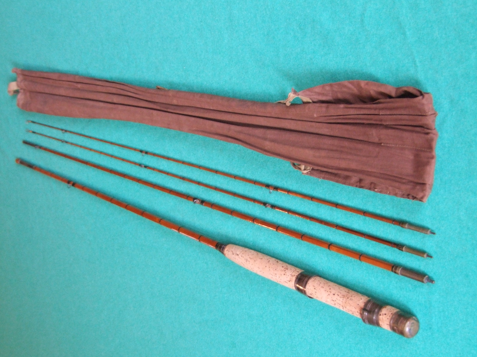 VINTAGE MILWARD SPLIT Cane Fly Fishing Rod 9'6” with 2 End Sections £18.00  - PicClick UK