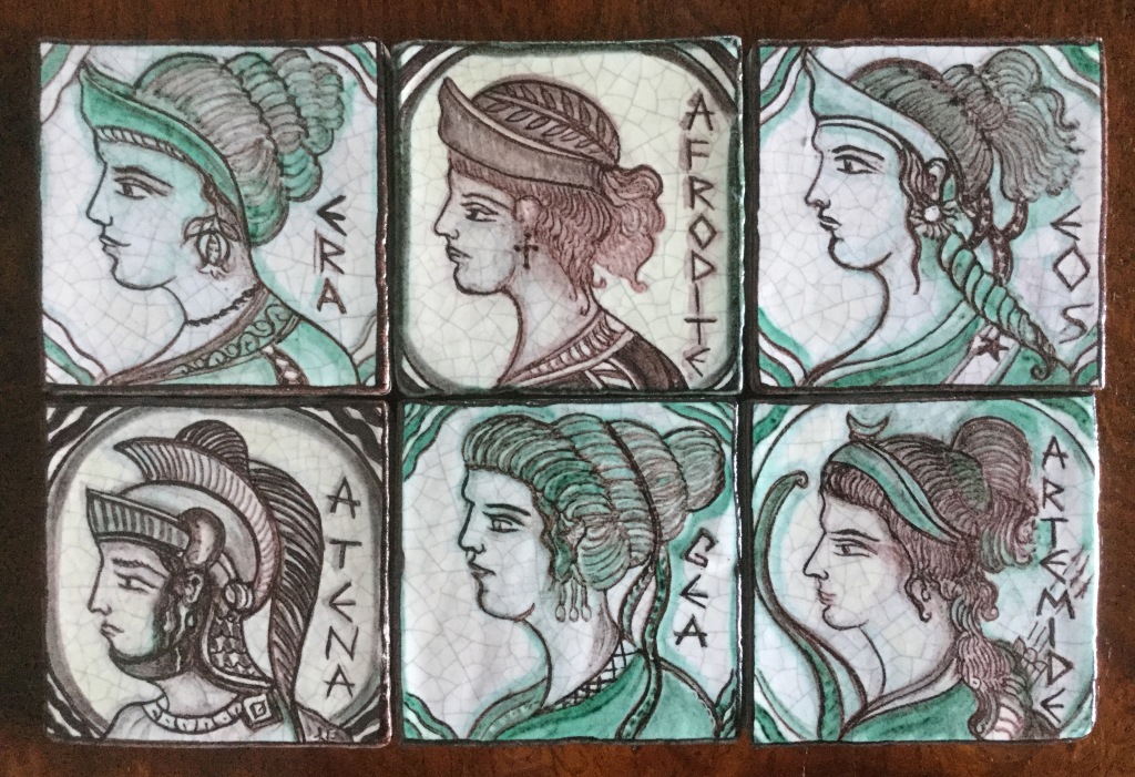 Atena, Era, Afrodite, Gea, Eos, Artemide