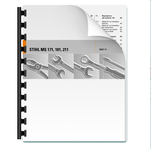 Manuale di Riparazione Motosega Stihl MS 171 MS 181 MS 211