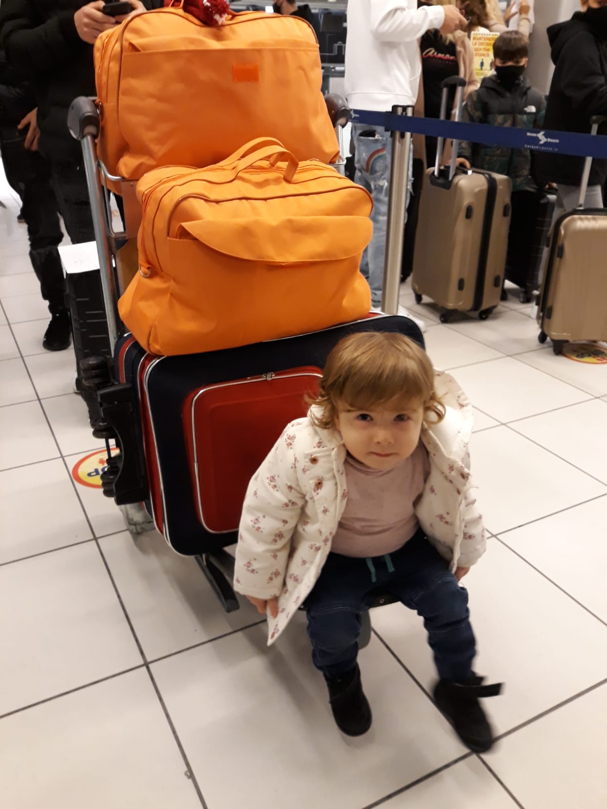 Chissà se la imbarcheranno con i bagagli.