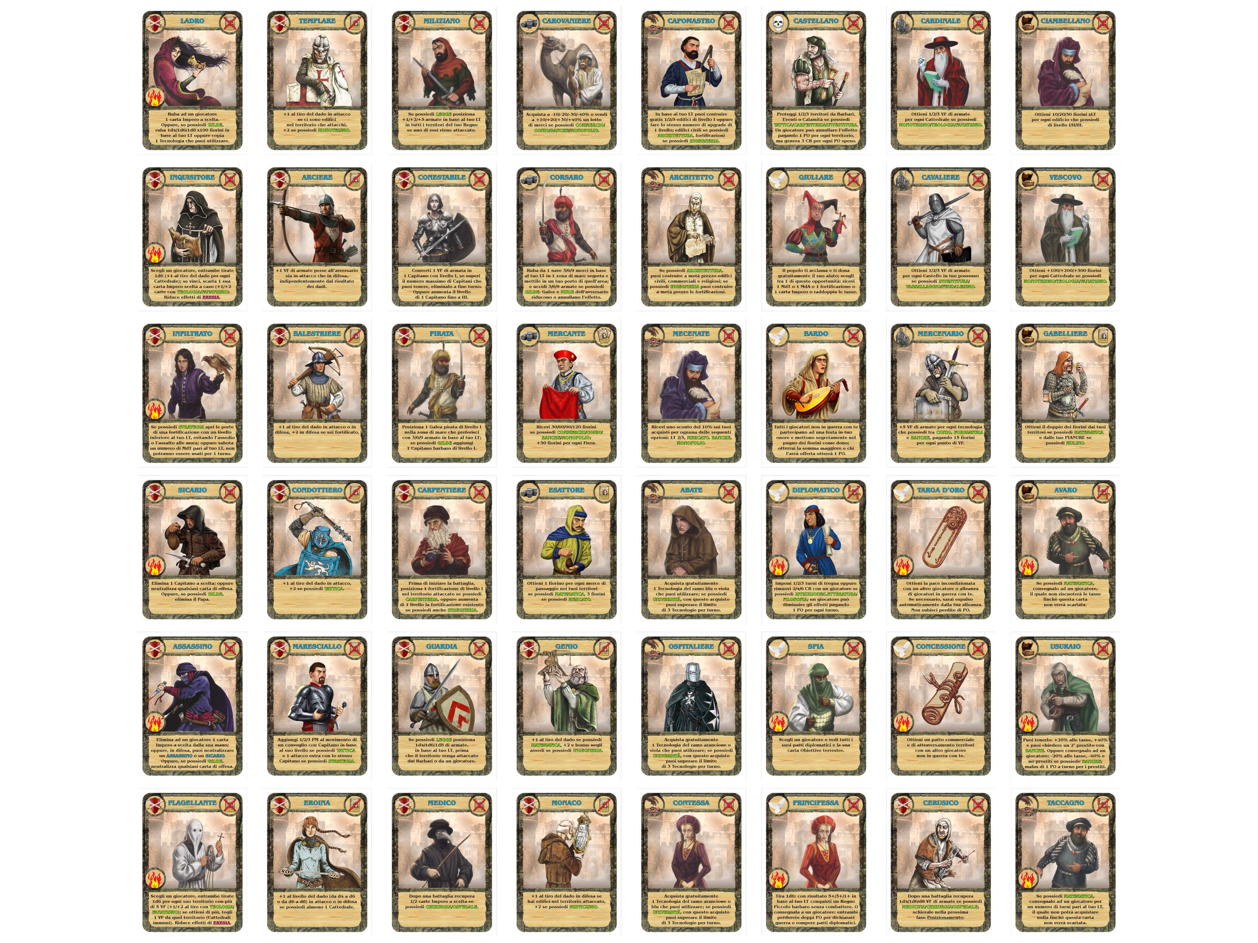 48 carte Impero con nuove abilità e combo.
